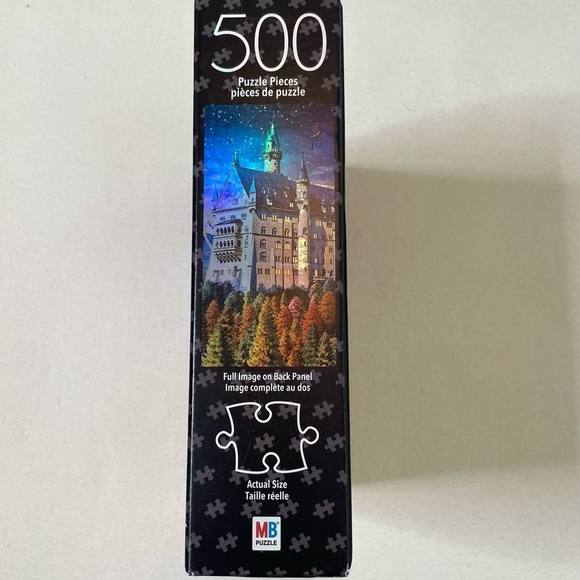 MB Castle Neuschwanstein foil effect 500 pc puzzle new - Picture 5 of 10